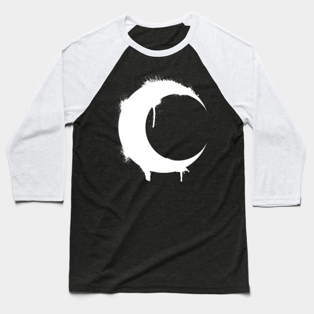 Moon Baseball T-Shirt by aqhart